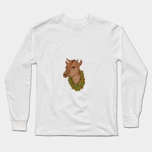 sunflower cow Long Sleeve T-Shirt